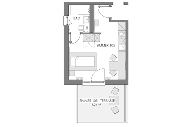 Boardinghouse - Ingolstadt Apartments - Business Plus Grundriss